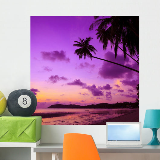 Tropical Beach with Palm