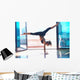 girl exercising in fitness studio Wall Mural