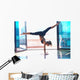 girl exercising in fitness studio Wall Mural