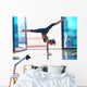 girl exercising in fitness studio Wall Mural