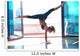 girl exercising in fitness studio Wall Mural
