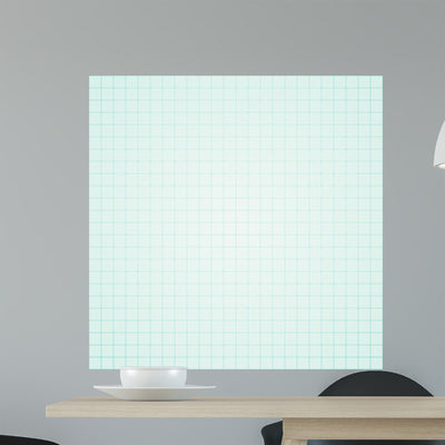 Graph Paper shown on a wall