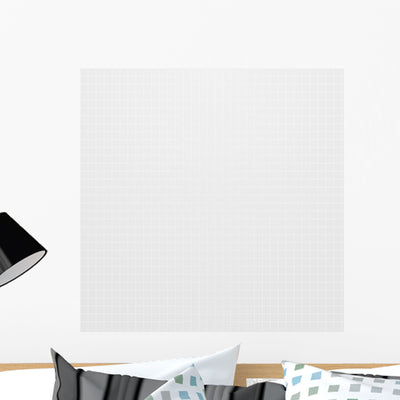 White Graph Paper shown on a wall