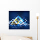 Modern abstract geometrical design Wall Mural