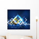 Modern abstract geometrical design Wall Mural