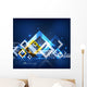 Modern abstract geometrical design Wall Mural