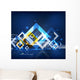 Modern abstract geometrical design Wall Mural