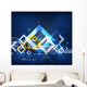 Modern abstract geometrical design Wall Mural