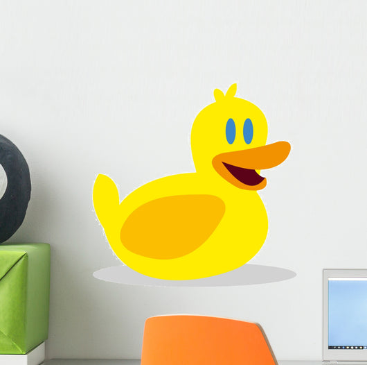 Vector Rubber Duck Icon Wall Decal