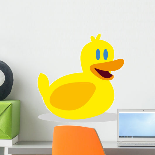 Vector Rubber Duck Icon Wall Decal