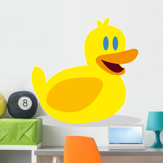 Vector Rubber Duck Icon Wall Decal