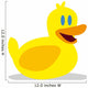 Vector Rubber Duck Icon Wall Decal