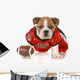 Football Dog Wall Decal