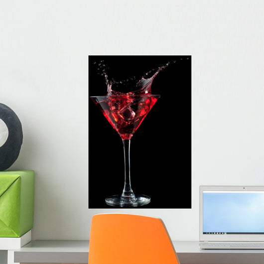 Red Cocktail Splashing into