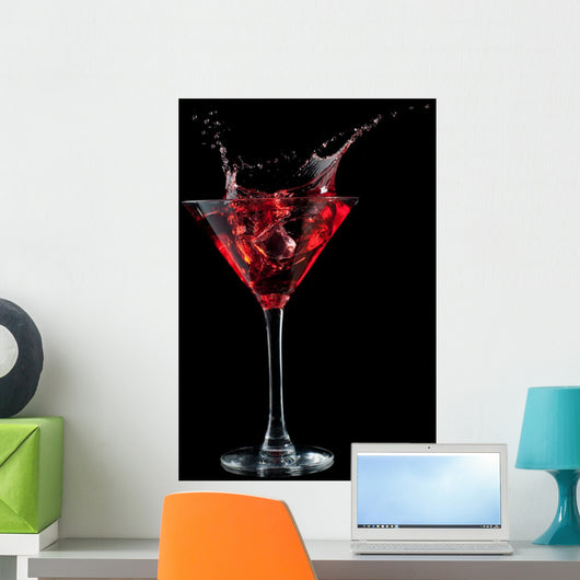 Red Cocktail Splashing into