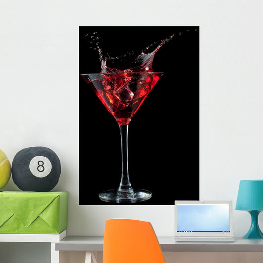 Red Cocktail Splashing into