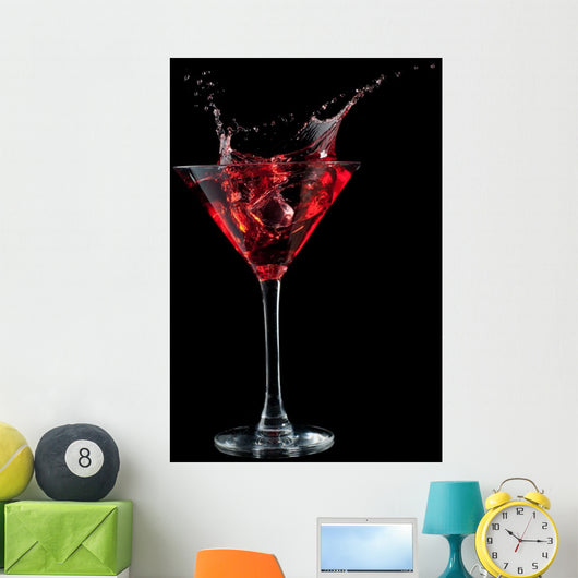 Red Cocktail Splashing into