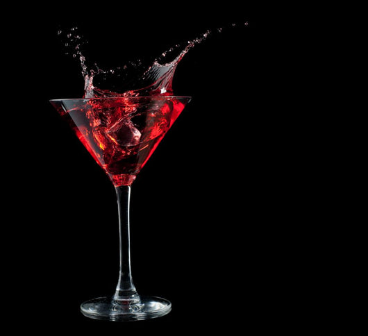 Red Cocktail Splashing into
