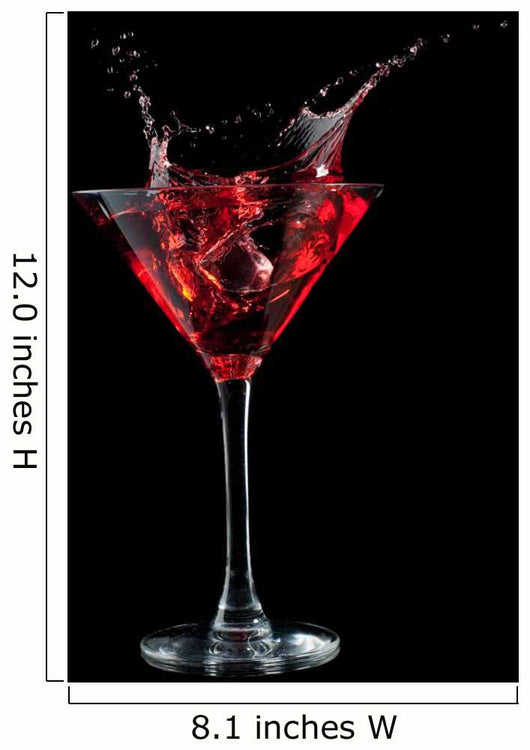Red Cocktail Splashing into