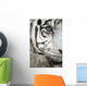 White Tiger Eye Wall Mural