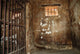 Dirty jail cell Wall Mural