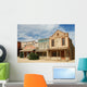 Wooden buildings in an old American western town Wall Mural
