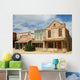 Wooden buildings in an old American western town Wall Mural