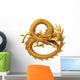 Golden dragon Wall Decal