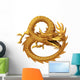 Golden dragon Wall Decal