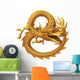 Golden dragon Wall Decal