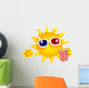 Sunshine Eats Movie Popcorn Wall Decal