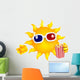Sunshine Eats Movie Popcorn Wall Decal