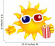 Sunshine Eats Movie Popcorn Wall Decal