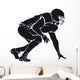 American Football Player Silhouette