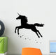 Silhouette Beautiful Magical Unicorn Wall Decal