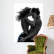 stylish lovers couple Wall Decal