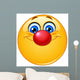 Emoticon With Clown Nose Wall Decal