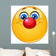 Emoticon With Clown Nose Wall Decal