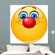 Emoticon With Clown Nose Wall Decal