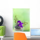 Asian Bouquet, Orchid, Bamboo and Pebbles Wall Mural