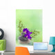 Asian Bouquet, Orchid, Bamboo and Pebbles Wall Mural