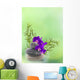 Asian Bouquet, Orchid, Bamboo and Pebbles Wall Mural