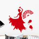 red flamenco dancer Wall Decal