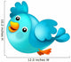 Cartoon Blue Bird Illustration