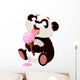 Panda eating ice cream Wall Decal
