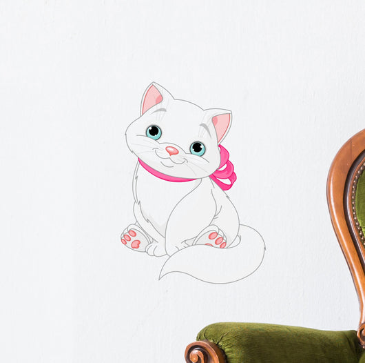Cute Fat Cat Wall Decal