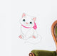 Cute Fat Cat Wall Decal