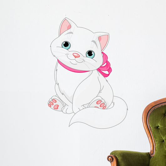 Cute fat cat Wall Decal