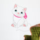Cute fat cat Wall Decal