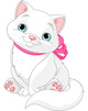 Cute fat cat Wall Decal